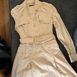 Cream Trench Coat